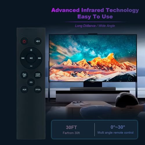 AULCMEET Replace Remote Control Compatible with Philips Soundbar Speaker 5000 Series TAB5305 TAB5305/12 TAB5305/37 TAB5305/98 TAB5105/10 TAB5105 TAB5105/37 TAB5105/94 TAB5105/12 TAB5106 TAB5306 - Image 5