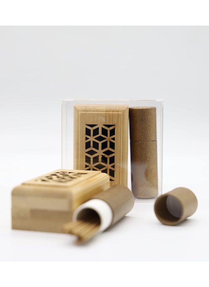 Bakhoor BoSidin Bakhoor BoSidin – 1 dozen Mini Incense Burner Gift Set with 10pcs 2mm Oud Sticks  - Image 3