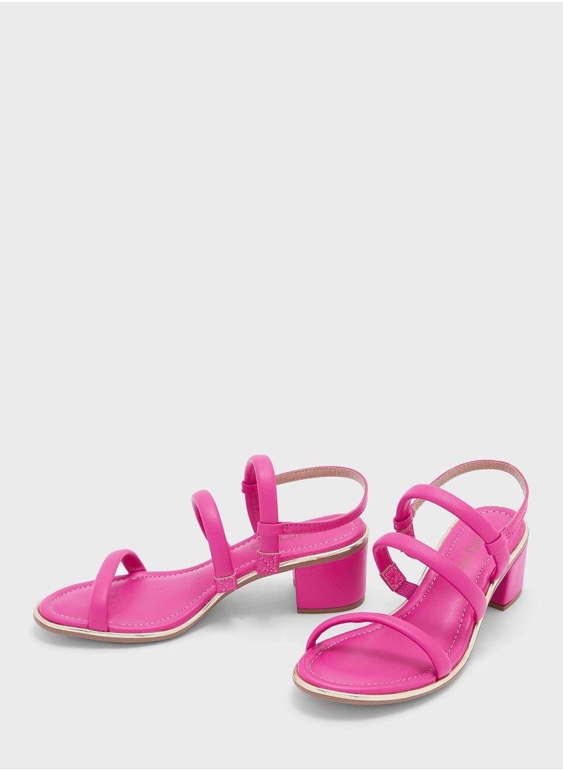 Beira Rio Lucia Multi Strap Mid Heel Sandals  - Image 4