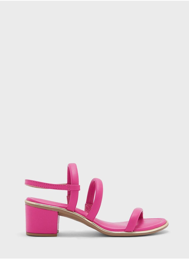 Beira Rio Lucia Multi Strap Mid Heel Sandals  - Image 1