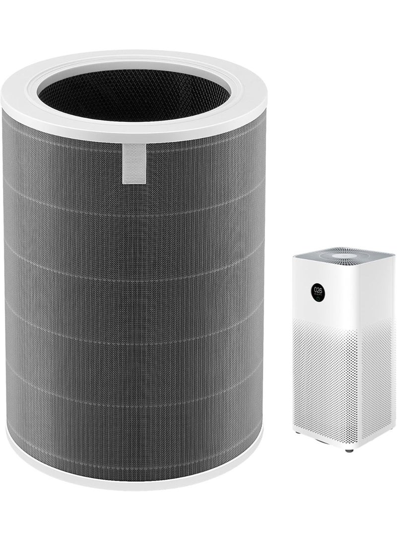 Leemone Replacement Filter Compatible with Xiaomi 2, 2h, 2s, 2pro, 3, 3c, 3h, 3pro Smart Air Purifier, with H13 True HEPA and Activated Carbon, 3-Stage Filtration Capture 99.97% of Airborne Particles - Image 1