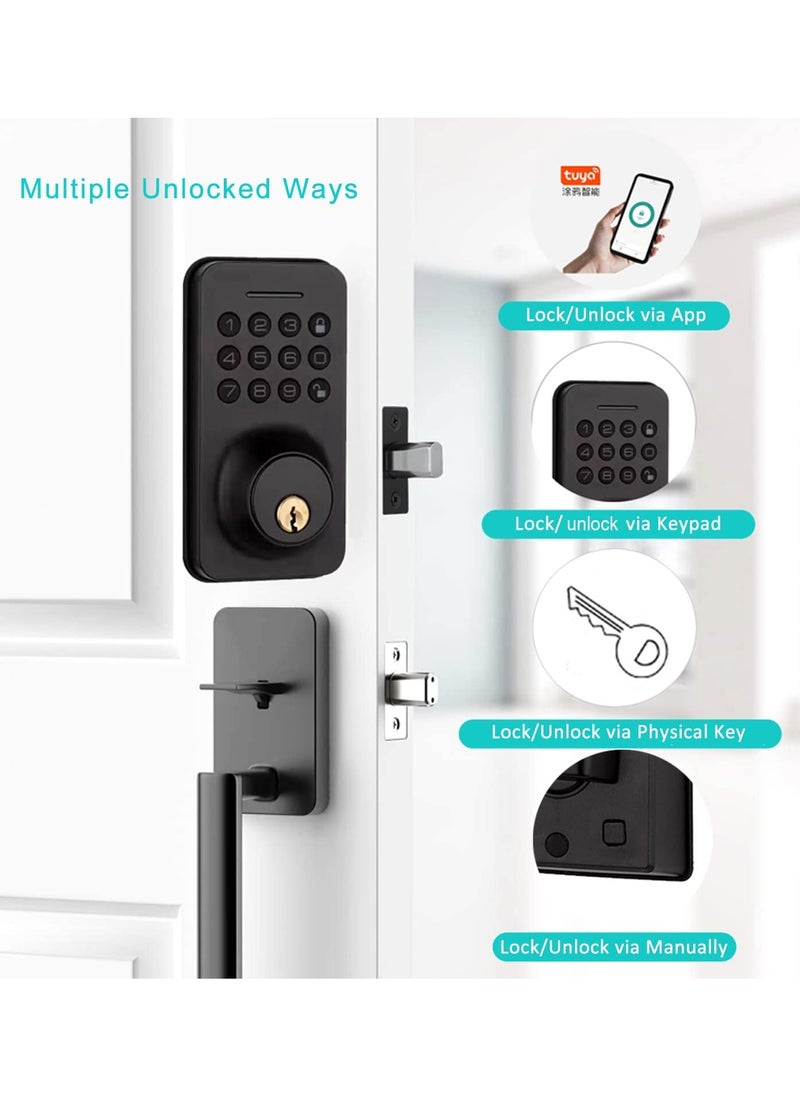 Smart Door Lock 3 Way Lock / App Lock / Password Lock / Key Lock / Compatible with Tuya App System Colour Black - pzsku/Z5FC73BCB69283975B075Z/45/_/1719402927/4cf8184b-145a-4a7a-a5bb-744635a5227b