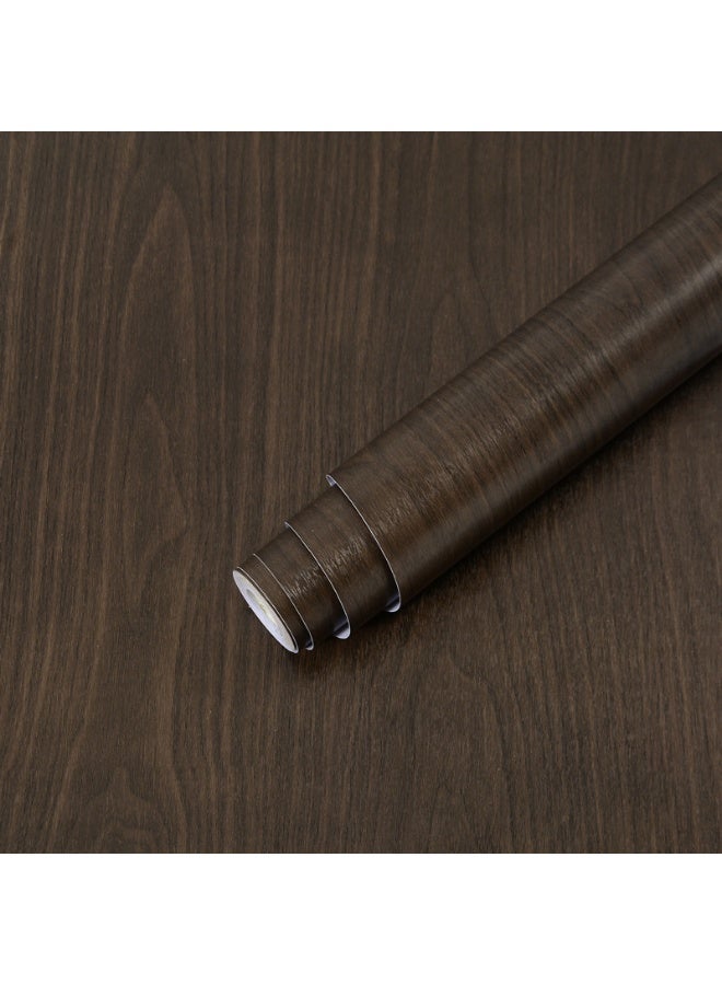 آنا ورق جدران ذاتي الالتصاق بتصميم تقليد الخشب المقاوم للماء والرطوبة والزيت، 45 سم × 5 م، مثالي لتجديد المنزل - Image 1