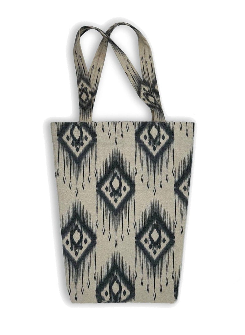 Gharibo Bags casual printed linen tote bag T230005C - Image 1