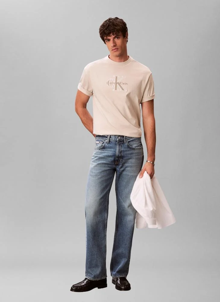 Calvin Klein Jeans  Relaxed Logo Appliqué T-shirt for Men | Best Price UAE
