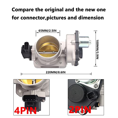 DOSKJOK Electronic Throttle Body Assembly 65mm Replacement for Explorer Mustang 4.0L 4.6L 5.4L 9W7Z9E926AA 9W7Z9E926A - Image 2