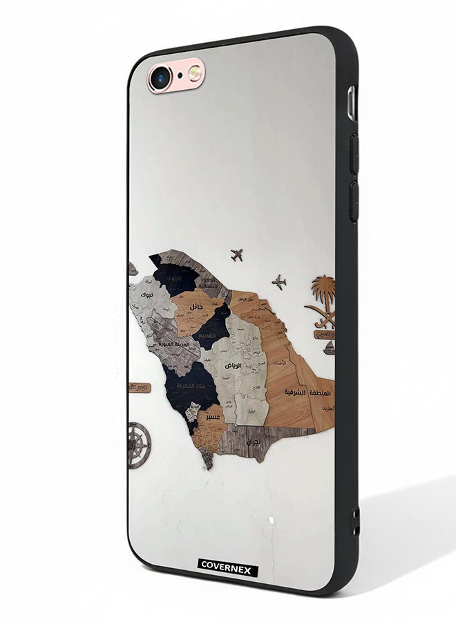 Covernex Apple iPhone 6s Protective Case Cover Printed Featuring Saudi Arabia Regional Map - Image 1