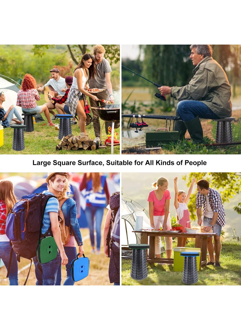 Pamidhar Pamidhar Folding Camping Stool Collapsible Portable Stool with Seat Cushion and Nylon Bag Sturdy Lightweight Telescoping Foldable Stool for Adults Camp Multicolor Pack of 1  - Image 5