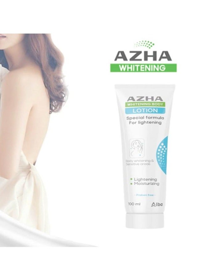 AZHA 2 Pieces Whitening Body Lotion Special Formula For Lightening 100 gm - Image 3