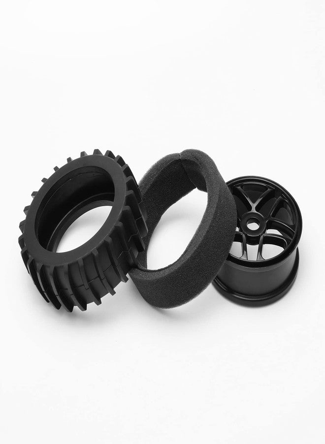 JIUWU 4pcs Beach Desert Snow Tires and Wheels Hex 17mm 1:8 RC Off Road Buggy Baja - Image 4