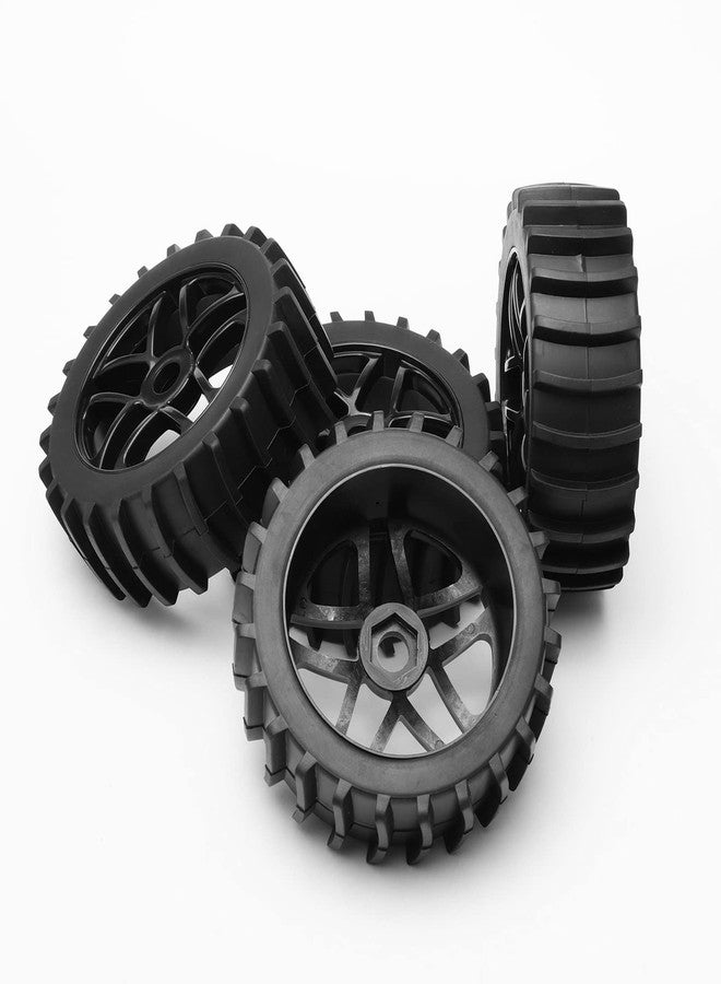 JIUWU 4pcs Beach Desert Snow Tires and Wheels Hex 17mm 1:8 RC Off Road Buggy Baja - Image 5