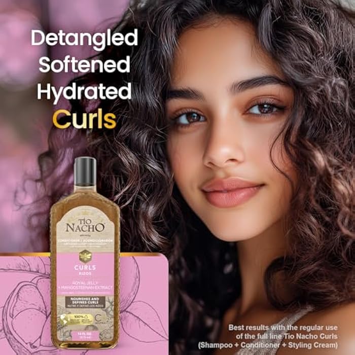 Tio Nacho Curls Conditioner for Curly Hair with Royal Jelly and Mangosteen, Frizz Control Curl Conditioner that Nourishes and Defines Curls, Helps Reduce Hair Loss Due to Breakage, 14 fl oz - Image 3