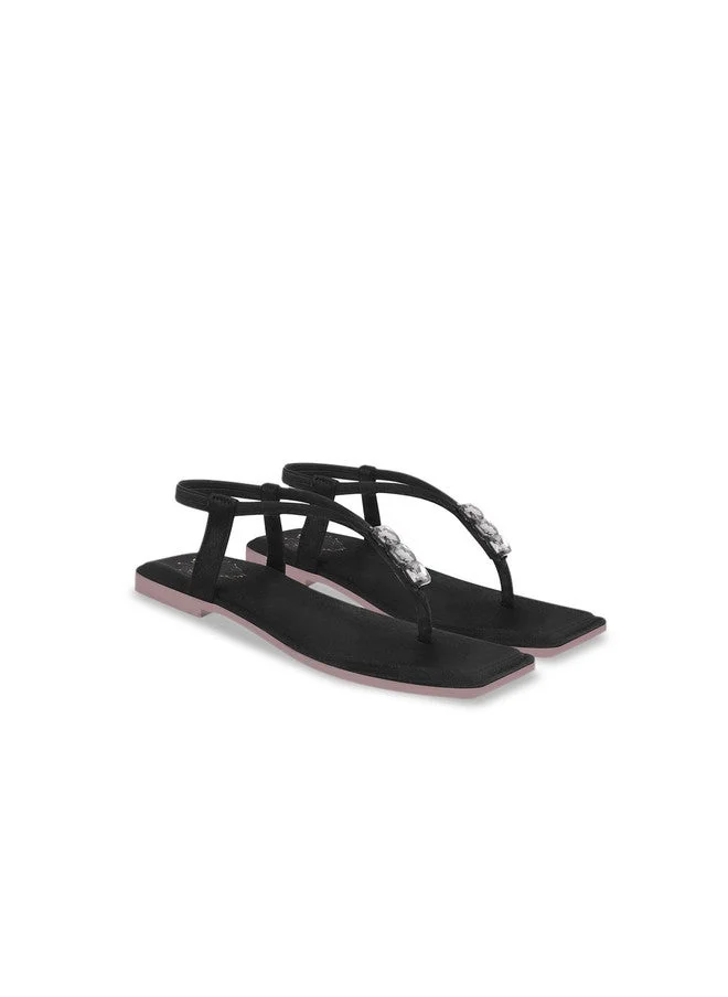 Shoetopia Shoetopia Girls Embellished Open Toe Flats