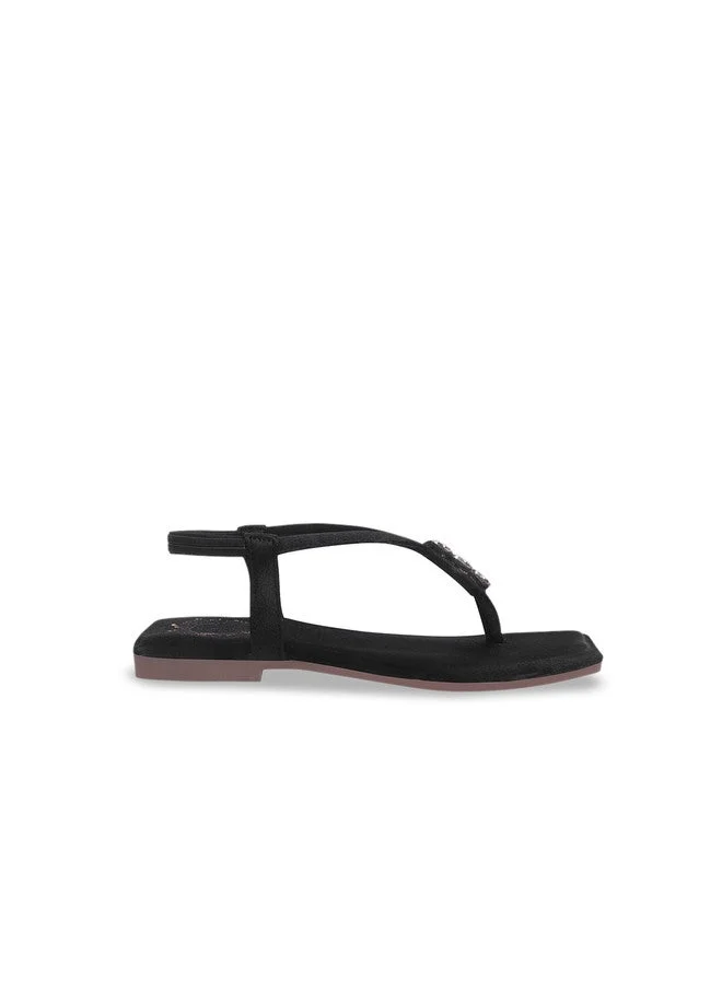 Shoetopia Shoetopia Girls Embellished Open Toe Flats