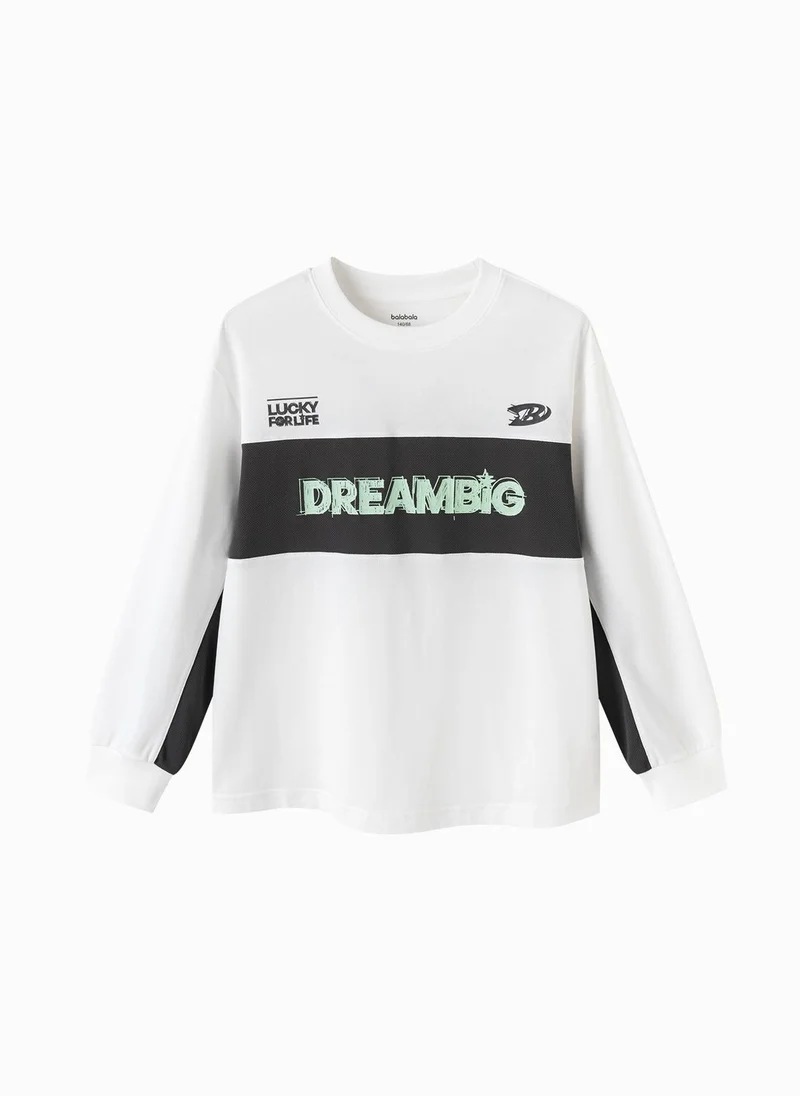 Balabala Kids Boys Round neck long-sleeved T-shirt