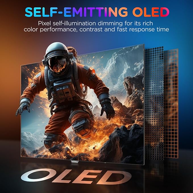 KOORUI 27 Inch QHD QD-OLED Gaming Monitor 240Hz 0.03ms USB-C Hub - Image 2