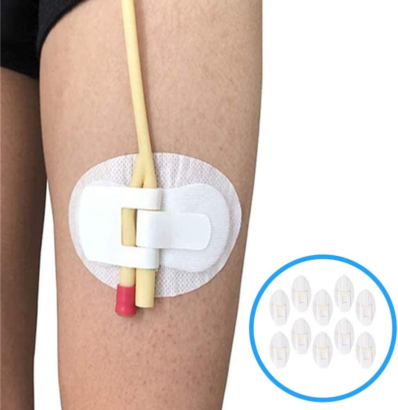cheekyglo Catheter Stabilization Device G- Tube Holder 20Pcs Catheter Leg Stickers Catheter Urinary Leg Band Holders Catheter Fixator Catheter Supplies Leg Ban Stabilization Device G- Tube Holder - Image 2