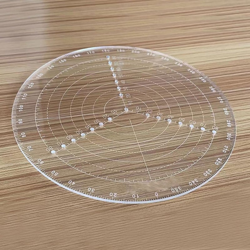 Woodworking Lathe Edge Ruler Centering Tool Circle Center Measuring Gauge - Image 4