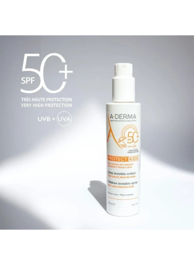 إيه-ديرما بخاخ حماية الأطفال من أ-ديرما بعامل حماية من الشمس 50+، 200 مل - Image 2