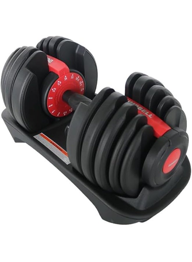 كول بيبي ستايل COOLBABY- One Adjustable Dumbbells  24 kg Size, Black/Red - Image 1