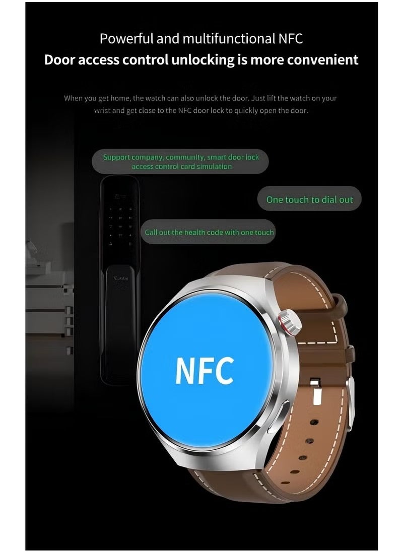 FereFit - Smart watch WISME-1 with Bluetooth calling function (answer/make calls), fitness tracking watch with sleep monitoring function, suitable for iPhone/Android, IP68 waterproof Curved Glass -Black - Image 1