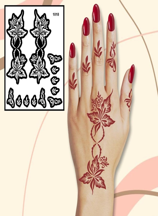 ORDERSHOCK Chic Hand Art Mehndi Stencil Sticker for Women - Image 4