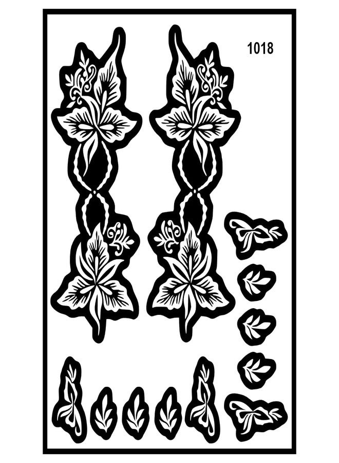 ORDERSHOCK Chic Hand Art Mehndi Stencil Sticker for Women - Image 2