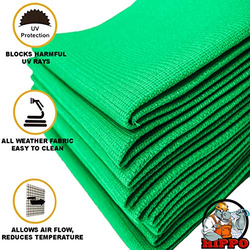 HIPPO - Green 50% - Shade & Garden Net - 1.5mt x 10mt - with Utility Border, UV Stabilized & Dimensional Stable - Image 5