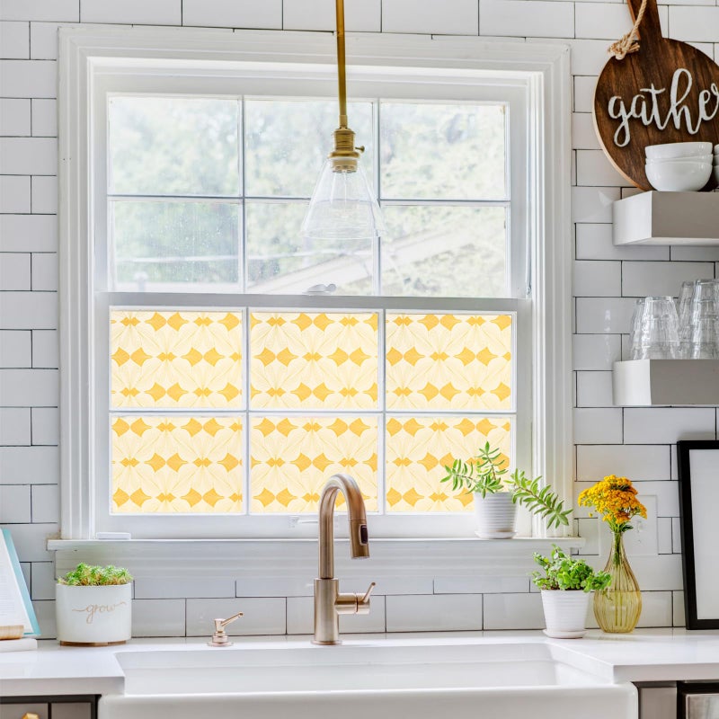 SOMWISE Frosted Glass Window Film, Heat Insulation, UV Block, Anti-Glare, One Way Privacy Tint, Static Cling for Home Bathroom Door, Renter Friendly, Day & Night Privacy - Image 5