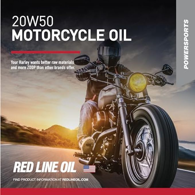 Red Line 42504 20W50 Motorcycle Oil Synthetic Quart (12 Pack) - Image 5