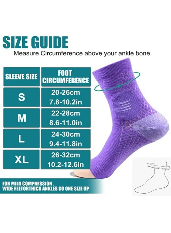 Bincoo 3 Piece Ankle Protector Adjustable Compression Ankle Support Brace Relief for Plantar Fasciitis, Achilles Tendinitis, Bone Spur, Cracked Heels, Adjustable & Breathable, For Running Sports Football and Basketball L - Image 3