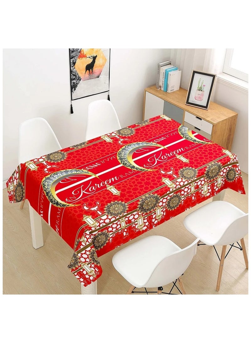 Toy Box Ramadan Design Waterproof Dining Table Cloth 90x120 cm - Image 1