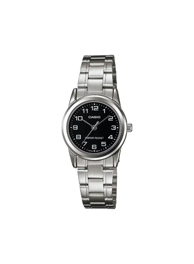 CASIO Women's Stainless Steel Analog Watch LTP-V001D-1B - 25 mm