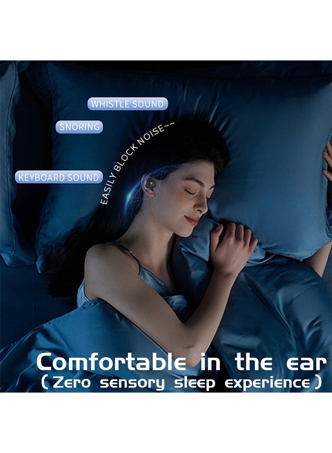 إزالة الضوضاء سدادات الأذن الواقية، سليكون مقاومة للضوضاء قابلة لإعادة الاستخدام، عازل للصوت ومضاد للتدخل أثناء النوم -أسود - Image 4