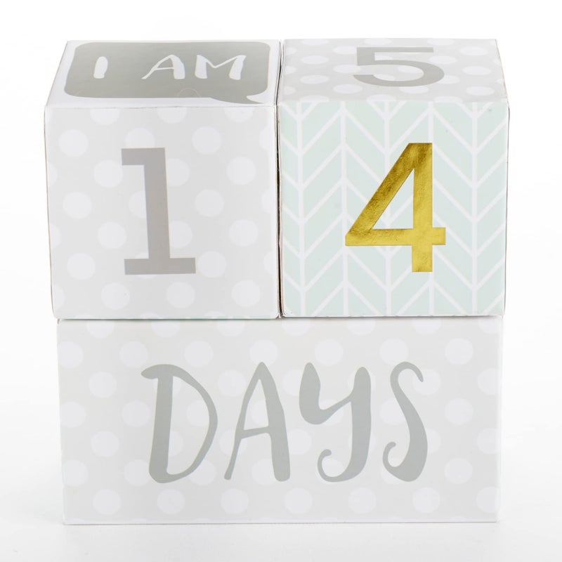 Baby Aspen GiftsForYouNow My First Milestone Baby Age Blocks - Image 4