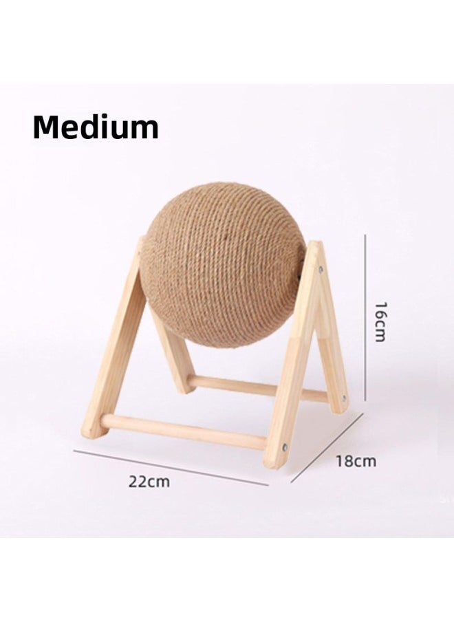 Pet Rabbit Bite-resistant Grinding Claw Ball Dwarf Dwarf Hop-eared Dodgers Rabbit Grasping And Chewing Board Toy-Color:V-shaped Grinding Ball [medium Size]  - Image 1