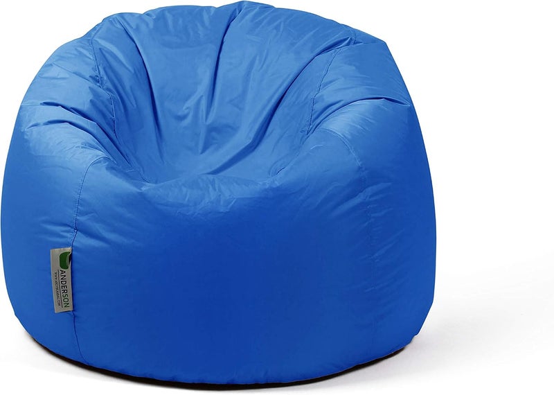 Ultra Soft Bean Bag Chair With Waterproof Fabric For Kids & Adults (Medium, Blue)