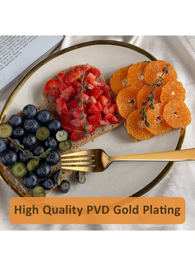 Parage 6 Pieces Stainless Steel Gold Forks Set, 18.5 cm Long, Premium for Home & Kitchen, Luxury Dining Tableware Gift for House Warming - Image 5
