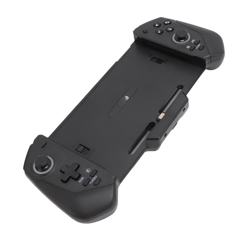 كمبيوتر تحكم لجهاز Switch OLED بجيرو 6 محاور وميزة TURBO واهتزاز محوري مزدوج ومحمل ألعاب محمول واحد لاستبدال جهاز التحكم Joypad مع 4 فتحات بطاقات ألعاب - أسود - Image 3