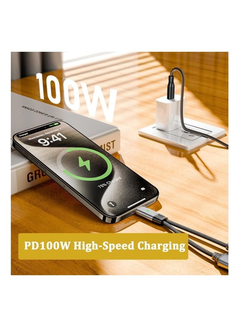 USB C Splitter Adapter – Dual USB C Headphone and Charger Audio Dongle Cable with PD 100W Fast Charging for iPhone 16/15 Series iPad MacBook Galaxy S24/S23 and More - Image 2