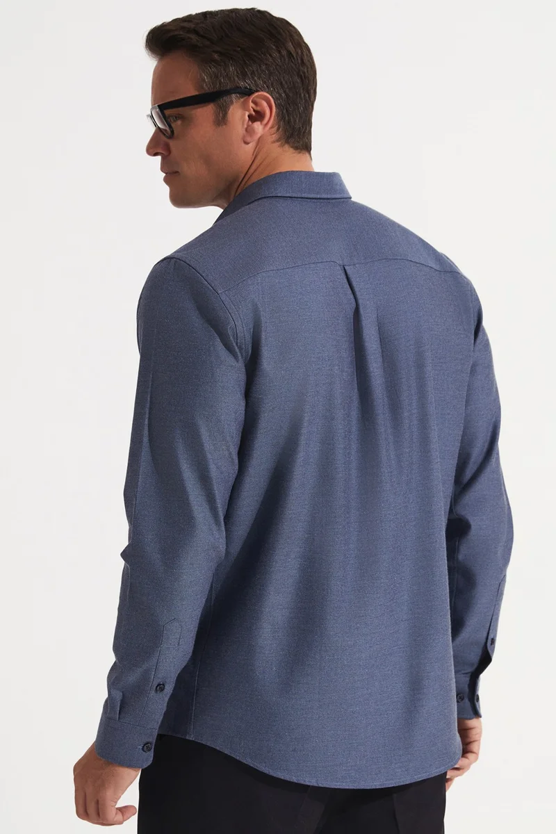 JUNE Exclusive Men's Regular Fit 100% Cotton Button-down Shirt