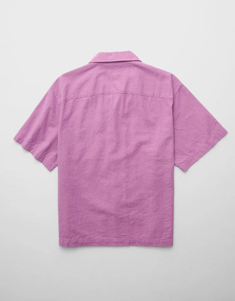 امريكان ايجل قميص بأزرار من مزيج الكتان