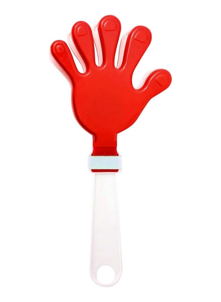 Vitacelli Plastic Hand Clappers Noisemakers Toys For Wedding Birthday Party Palm Claps RED/WHITE - Image 1