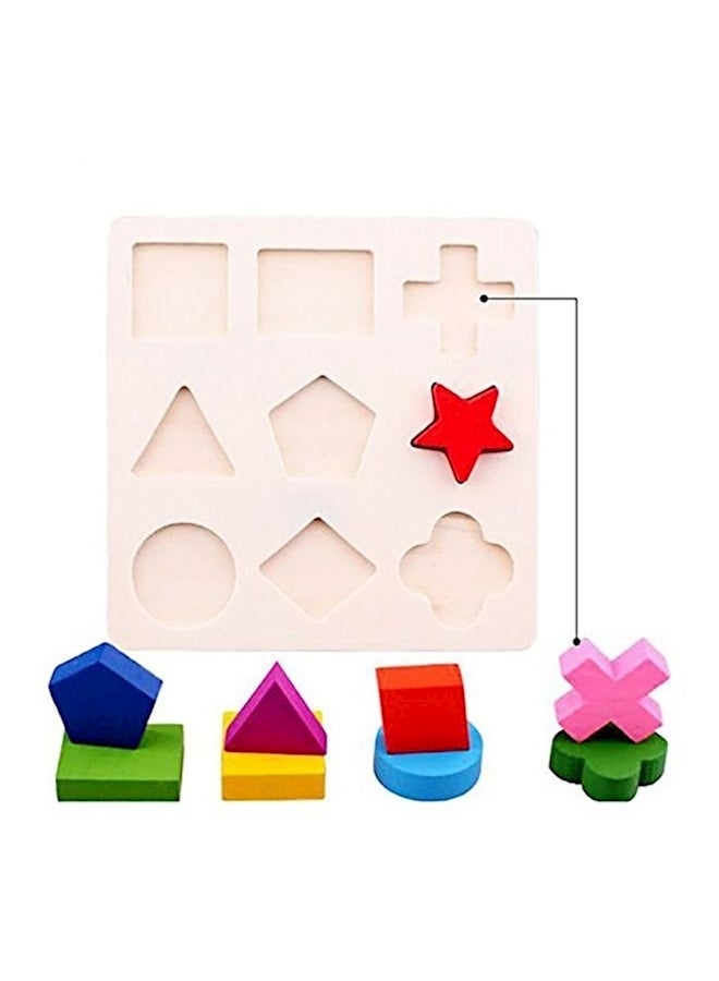 Pack Of 3 Wooden Geometric Puzzle Toy Set - Image 4