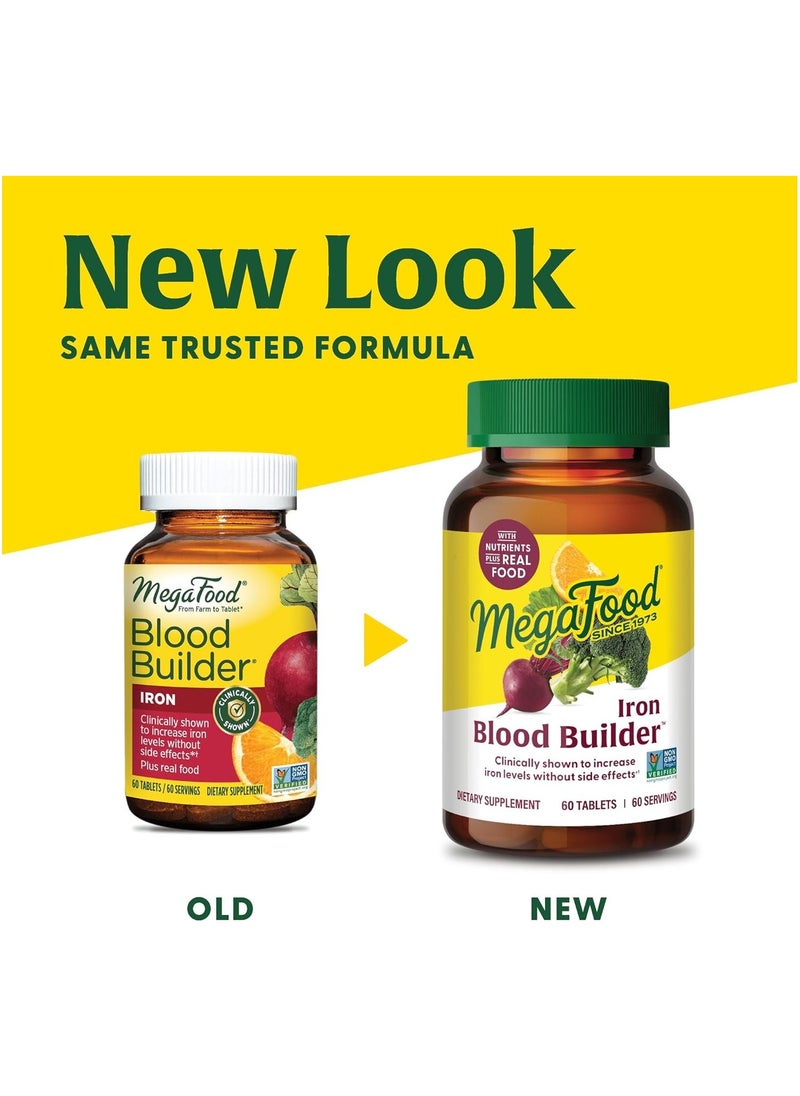 MegaFood MegaFood Blood Builder -Clinically Shown to increase iron levels without side effects - Dietary supplement - 30 Tabs 30 Servings  - Image 4