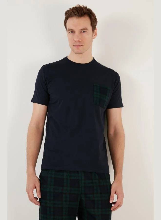 Buratti  Buratti Plaid Cotton Regular Fit Short Sleeve Pajama Set Men's Pajama Set 6572002 for Men | Best Price UAE