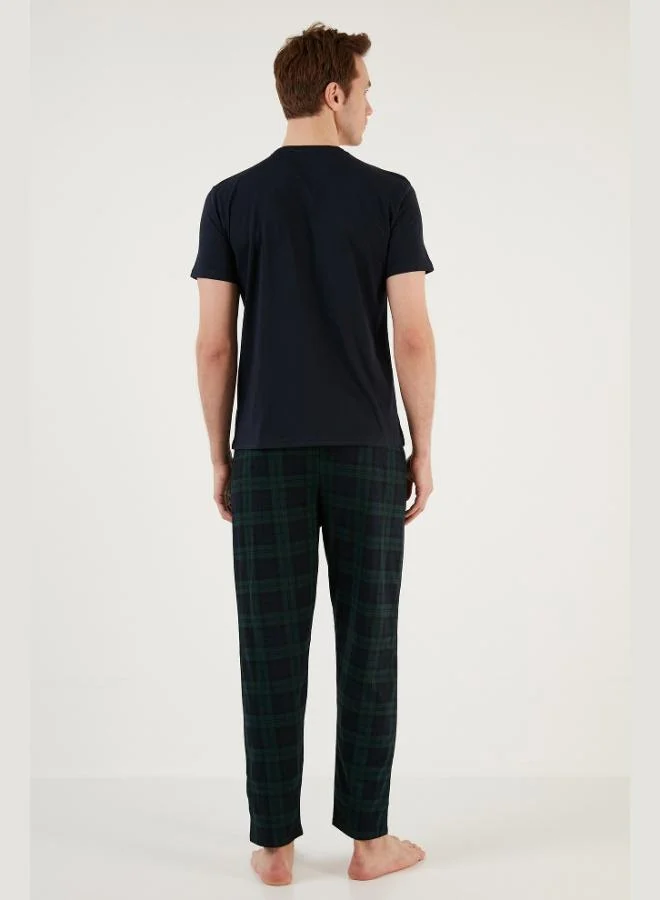 Buratti  Buratti Plaid Cotton Regular Fit Short Sleeve Pajama Set Men's Pajama Set 6572002 for Men | Best Price UAE