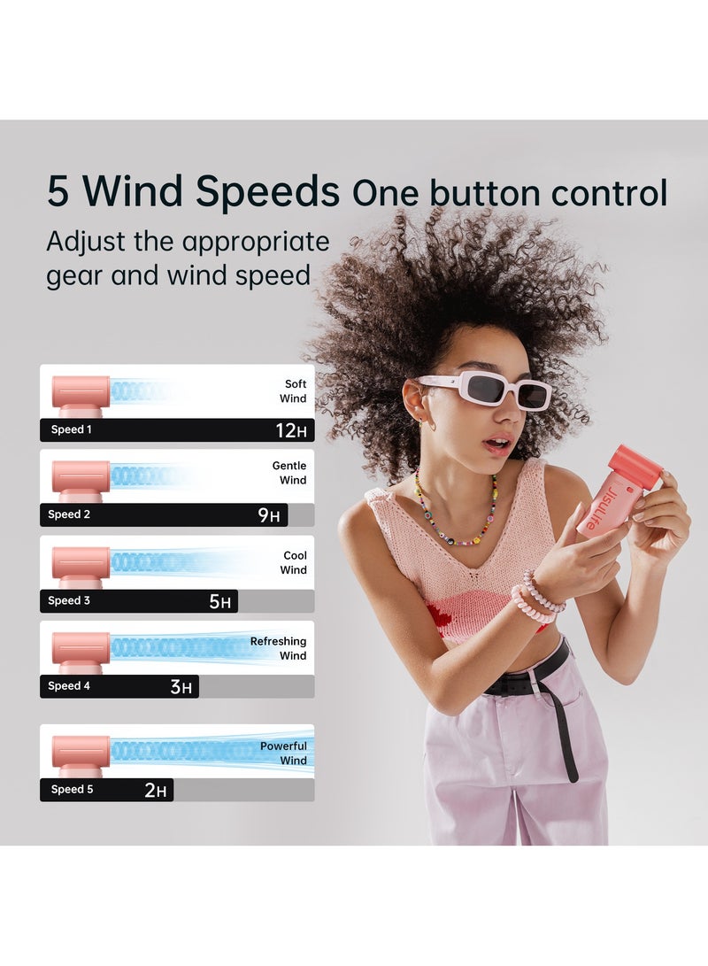 جيسيو لايف جيسو لايف اليف 9 مروحة محمولة باليد ، بمحرك تربو قوي  ]بسرعات مختلفة من %1 الى %100[، سرعة عالية 40,000 دورة في الدقيقة ، ببطارية داخلية بسعة mAh3600 قابلة للشحن السريع ، المروحة متعددة الاستخدامات - Image 2