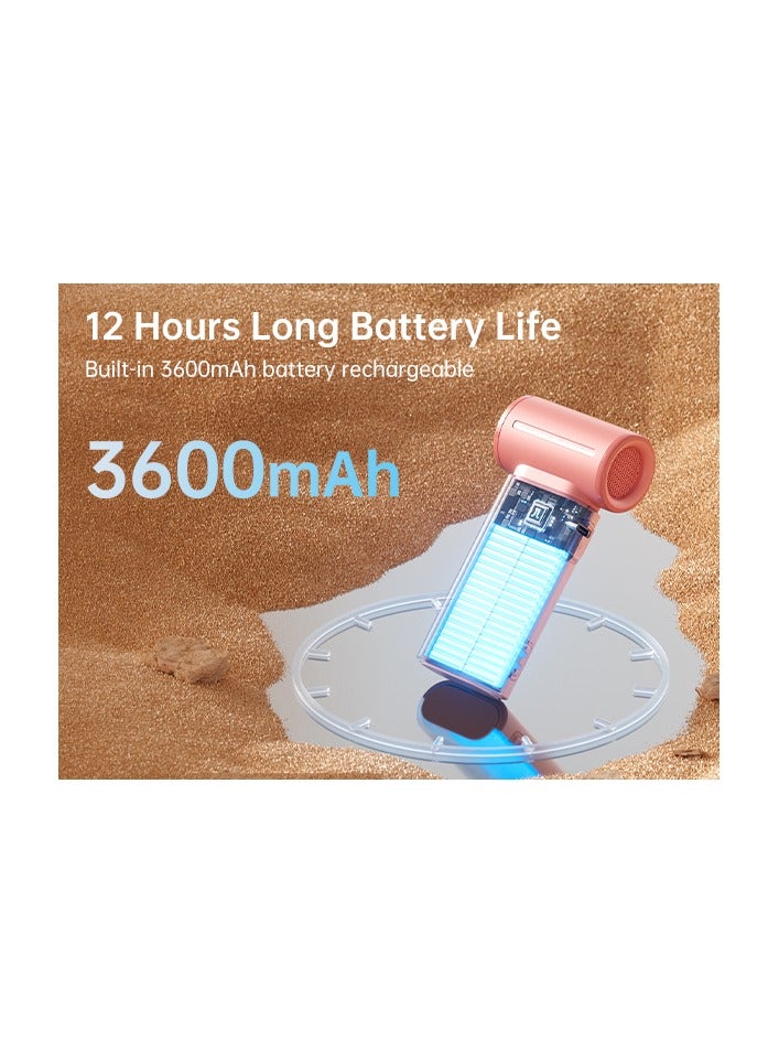 جيسيو لايف جيسو لايف اليف 9 مروحة محمولة باليد ، بمحرك تربو قوي  ]بسرعات مختلفة من %1 الى %100[، سرعة عالية 40,000 دورة في الدقيقة ، ببطارية داخلية بسعة mAh3600 قابلة للشحن السريع ، المروحة متعددة الاستخدامات - Image 4