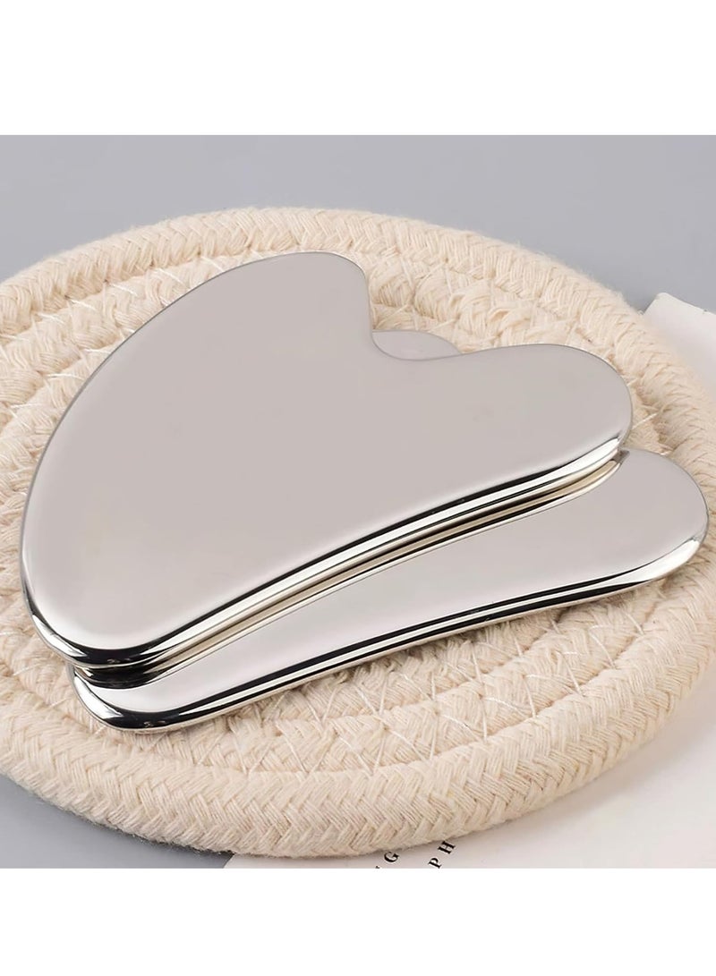 Loquat Stainless Steel Gua Sha Facial Tools, Metal Guasha Scraping Massage Tool, Lymphatic Drainage Massage Scraper for Face, Eyes, Neck, Body - Image 4